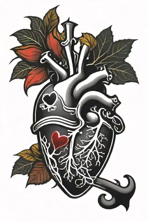 heart surgery, one son, Pittsburgh sports fan, wife's from Puerto Rico tattoo design idea