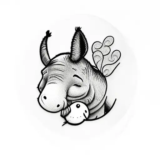 Eeyore from winnie the pooh tattoo design idea