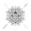 cancer zodiac sign symbol with the Virgo and Scorpio symbols within tattoo design idea