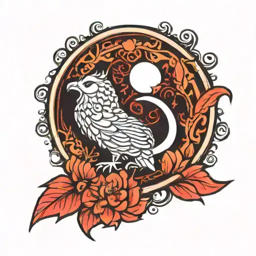 Iran symbol with farvahar tattoo design idea