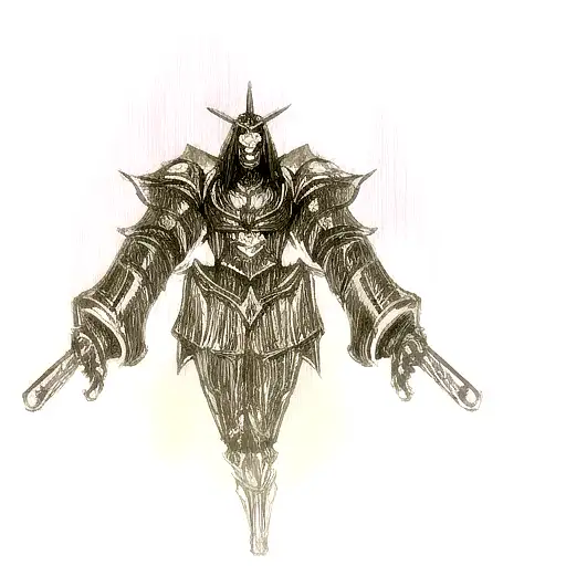 dark fantasy tattoo design idea