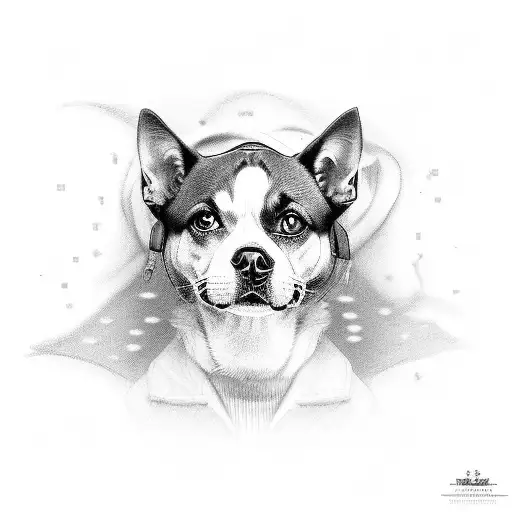 doctor (daddy) married to a housewife (mother) with a daughter, a dog and in the background the se tattoo design idea