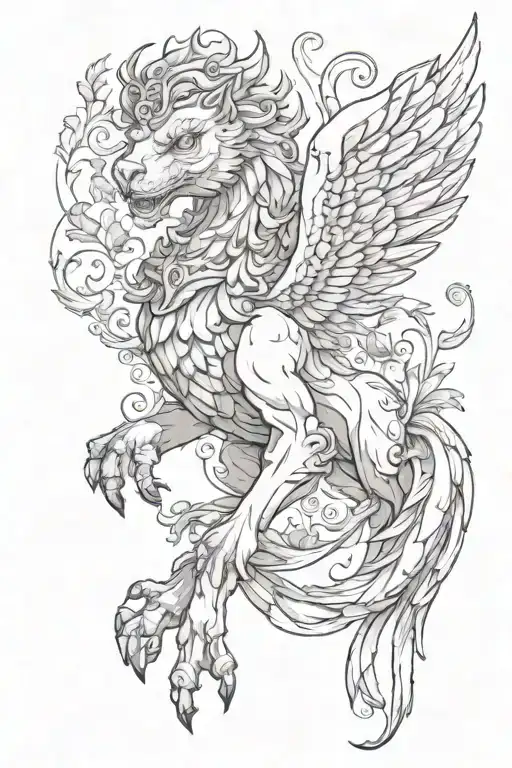 griffin tattoo design idea