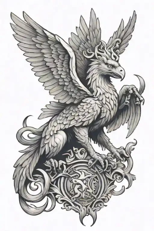 griffin tattoo design idea