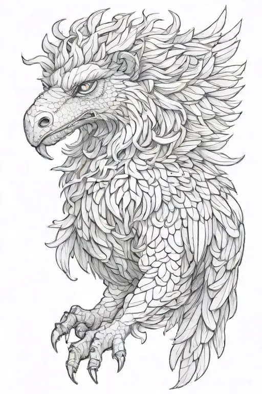 griffin tattoo design idea