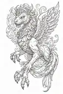 griffin tattoo design idea