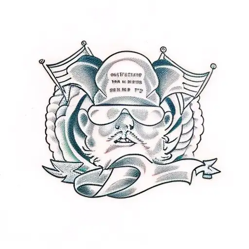 full body pinup  tattoo design idea