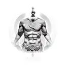 greek prometheus scene on torso  tattoo design idea