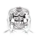 greek prometheus scene on torso  tattoo design idea