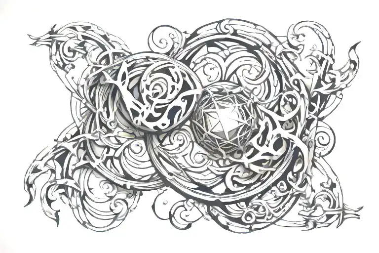 Gemini tattoo design idea