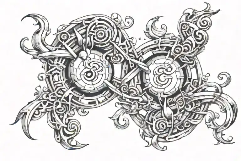 Gemini, cancer tattoo design idea