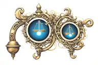 Libra, Gemini tattoo design idea