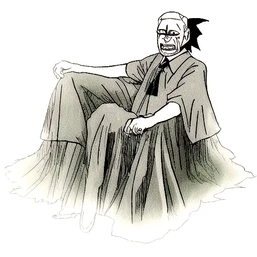 cinderella death core old man tattoo design idea