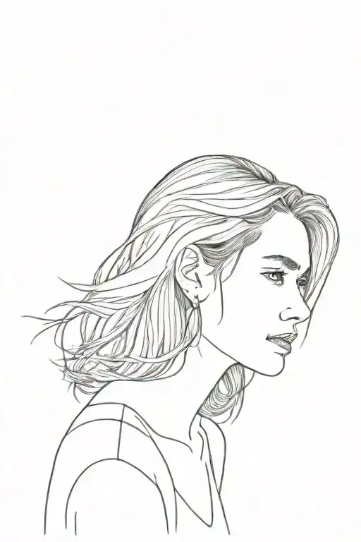 Celine from the Before Sunrise film tattoo design idea