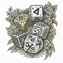 fallout new Vegas dice tattoo design idea
