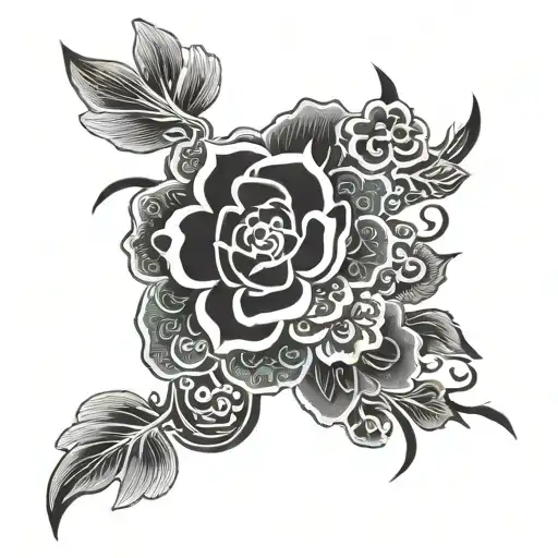 hmong paj ntaub  tattoo design idea
