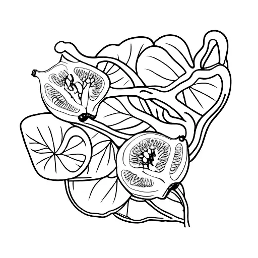 fig tattoo design idea