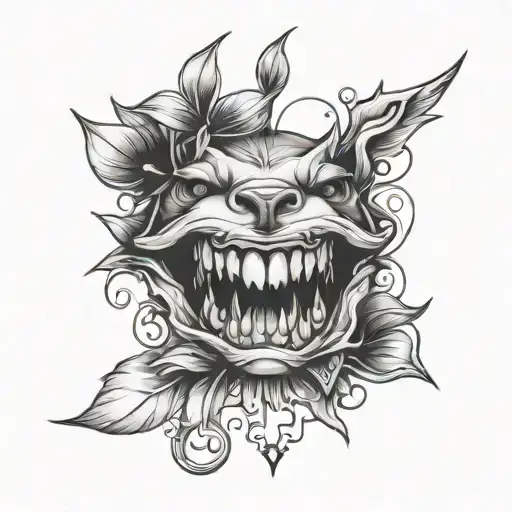 female bite mark tattoo featuring tattoo design idea