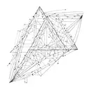 bite mark inside a triangle tattoo design idea