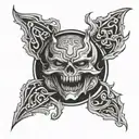 bite mark design tattoo design idea