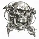 bite mark design tattoo design idea