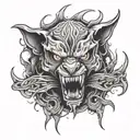bite mark tattoo design idea