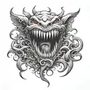 bite mark tattoo design idea