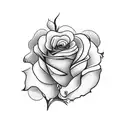 999 with roses  tattoo design idea