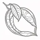 coffee bean tattoo design idea