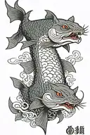 catfish tattoo design idea