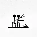 stickman building tattoo design idea