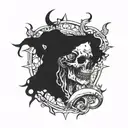 blasphemous tattoo design idea