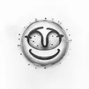 Smiley face character tattoo design idea