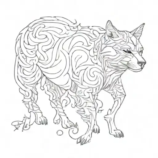 animals and quote 'different breed tattoo design idea