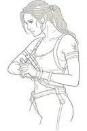 Lara croft tattoo design idea