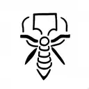 one line scorpio tattoo design idea