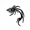 one line scorpio tattoo design idea