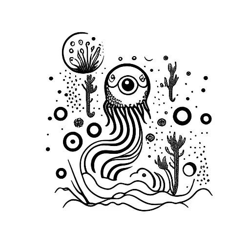 polvo do mar  tattoo design idea