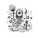 polvo do mar  tattoo design idea