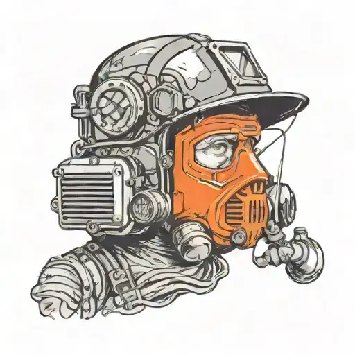 A Coal Miner helmet, scuba diving reference, and a representation for "dad" tattoo design idea