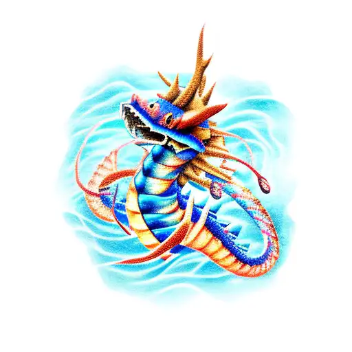 gyarados tattoo design idea