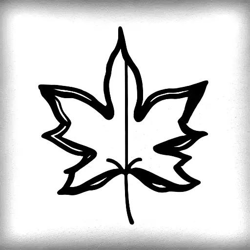 Maple Leaf tattoo design idea