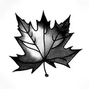 Maple Leaf tattoo design idea