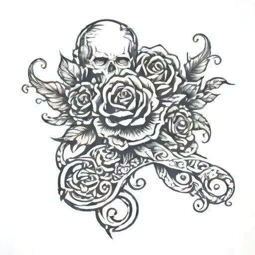 neo traditional tattoo instep for father of 3 daughters  tattoo design idea