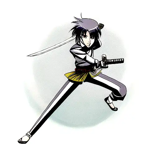 sword katana  tattoo design idea