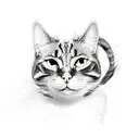 Firecrackers black cat tattoo design idea