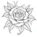 Sketching a paisley pattern that transforms into a rose tattoo tattoo design idea