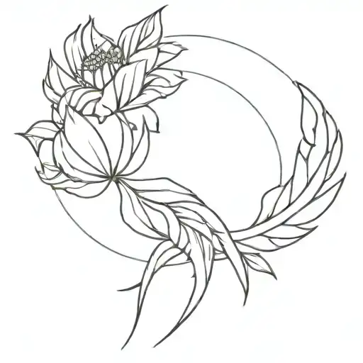 Flora Winx Club Wings and a Sunflower tattoo tattoo design idea