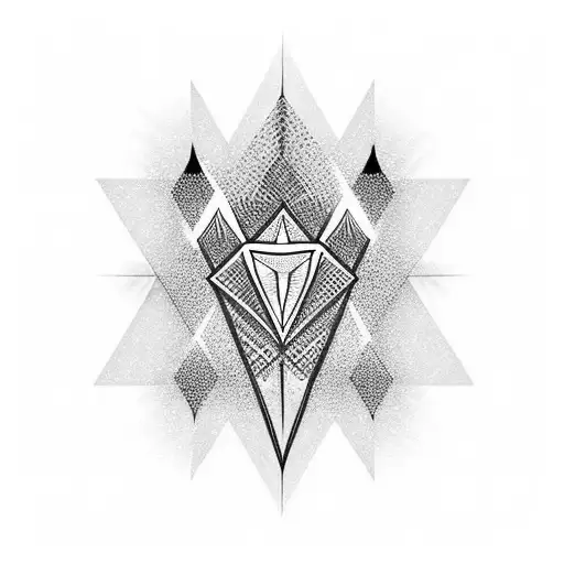 Diamond tattoo design idea