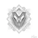 Diamond tattoo design idea